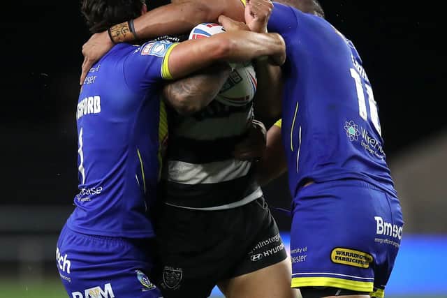 Doing it tough: Hull have had their issues with Covid in the cvamp and while the Warrington match was played, Ellis can see more postponements in the competition before it finishes.