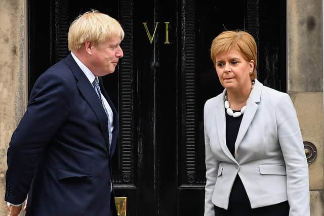Boris Johnson and Nicola Sturgeon remain on a collision course over Scottish independence.