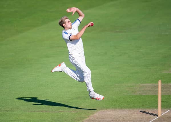 Yorkshire's Jared Warner bowls against Lancashire in August before leaving the club to join Gloucestershire (Picture: Allan McKenzie/SWPix.com)
