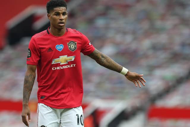 Manchester and England striker Marcus Rashford is now a noted child poverty campaigner.