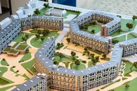 A model of the Park Hill redevelopment created by David Riley Model Making, Sheffield