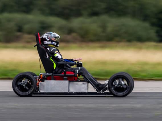 Jason achieved a top speed of 59.064mph at Elvington on Tuesday Picture James Hardisty