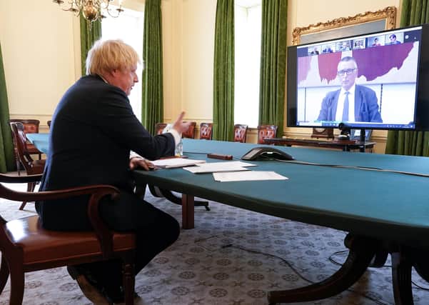 Boris Johnson during his last appearance before the Liaison Committee in May.  Picture by Andrew Parsons / No 10 Downing Street