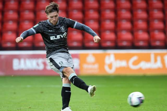 Sheffield Wednesday's Josh Windass takes a penalty at Walsall.  Picture: Steve Ellis