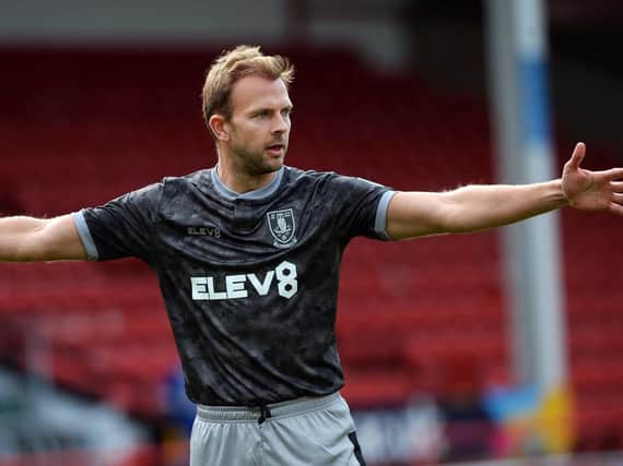 SIDELINED: Jordan Rhodes was on the bench for Sheffield Wednesday at Walsall