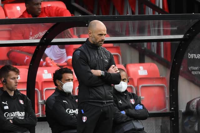Rotherham manager Paul Warne watches on (Picture: Jonathan Gawthorpe)
