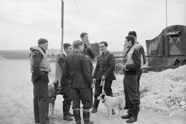 Spitfire pilots of No. 19 Squadron RAF gather near, Duxford, Cambridgeshire, in September 1940. Picture: RAF