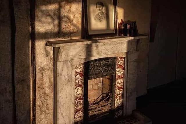 A fireplace at an old doctor's house in Leeming