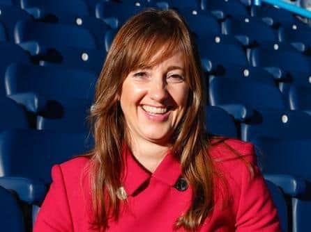 Pictured, Siobhan Atkinson, the chief executive for the Huddersfield Town Foundation. Photo credit: William Early