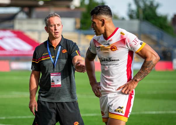 CATCH-UP: It's not clear how Steve McNamara's Catalans Dragons side will play the games they have had called off. Picture by Alex Whitehead/SWpix.com