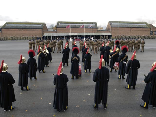 The disbandment parade at Claro Barracks