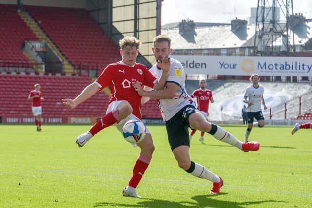 Kilian Ludewig pictured in Barnsley's Championship curtain-raiser against Luton Town. Picture: Tony Johnson.