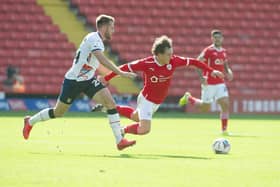 Barnsley FC's Callum Styles in action against Luton Town. Picture: Tony Johnson.