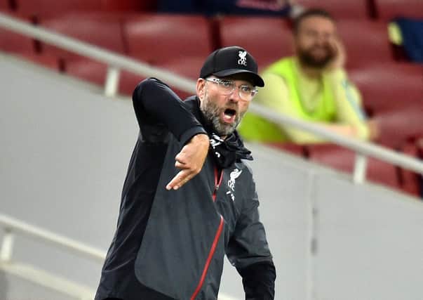 Liverpool manager Jurgen Klopp gestures on the touchline (Picture: PA)
