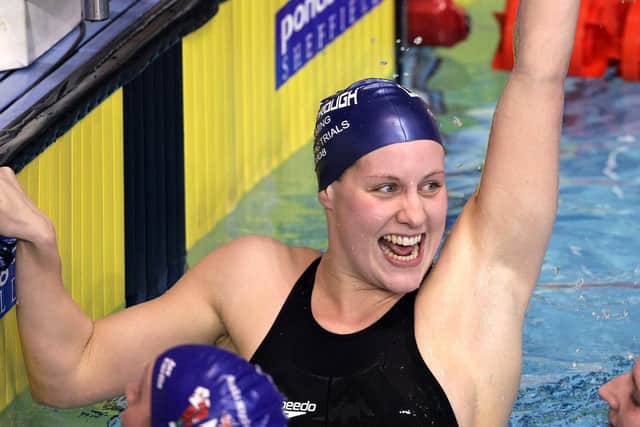 Northallerton's Joanne Jackson sets a new World Record in the Women's 400m freestyle final in Sheffield in 2009. (Picture: Vaughn Ridley/SWPix.com)