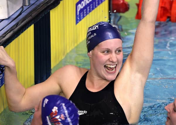 Northallerton's Joanne Jackson sets a new World Record in the Women's 400m freestyle final in Sheffield in 2009. (Picture: Vaughn Ridley/SWPix.com)