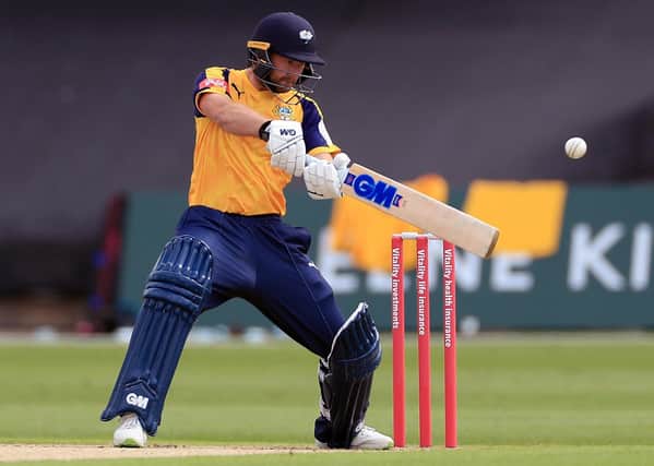 Adam Lyth: The Yorkshire opener continues to be comfortable in his surroundings at Grace Road.(Picture: PA)