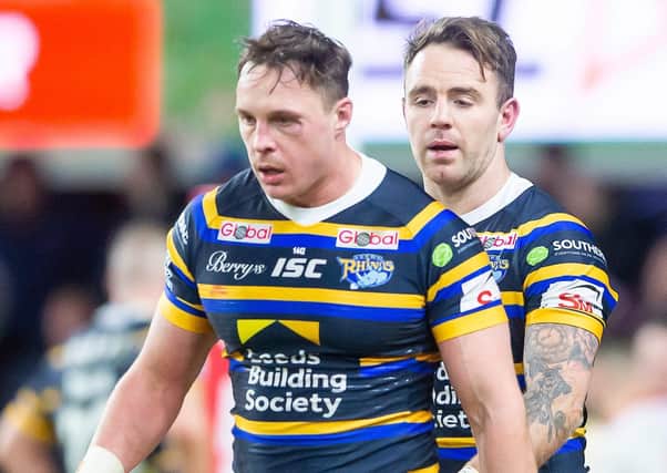 Good to be back: Leeds Rhinos forward James Donaldson returned from injury in the narrow win over Huddersfield Giants. Picture Allan McKenzie