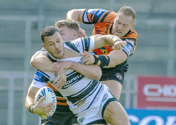 Just reward: Hull FC's Carlos Tuimivave was impressive in the Cahllenge Cup win over Castleford.  Picture Tony Johnson