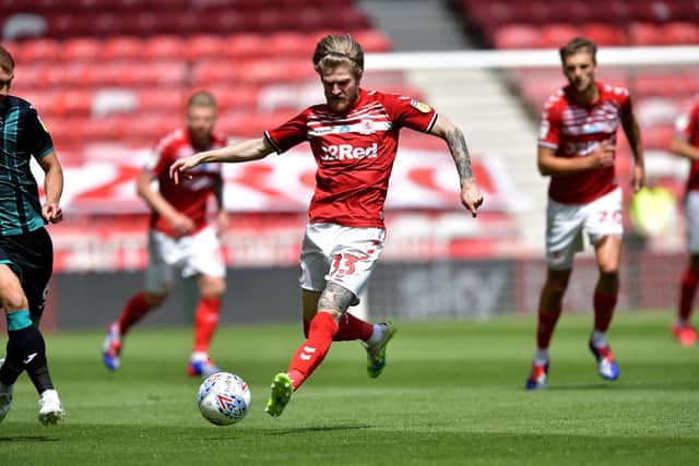 Hayden Coulson is expected to start for Middlesbrough against Barnsley tonight. Picture: Frank Reid.