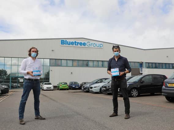 Adam Carnell and James Kinsella of Rotherham printing firm Bluetree Group