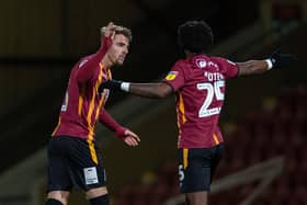 Tyler French scored an own goal for Bradford City. Picture Bruce Rollinson