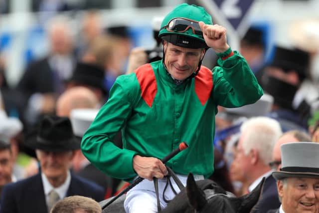 There was an outpouring of joy after Pat Smullen won the 2016 Derby on Harzand for Dermot Weld.