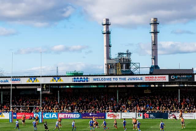 Home comforts: Castleford Tigers' famous Wheldon Road ground. Picture by Alex Whitehead/SWpix.com