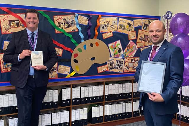 Pictured Martyn Oliver (left), the Outwood chief executive and Lee Wilson (right) the Outwood Primary chief executive. Photo credit: Outwood Academy Trust