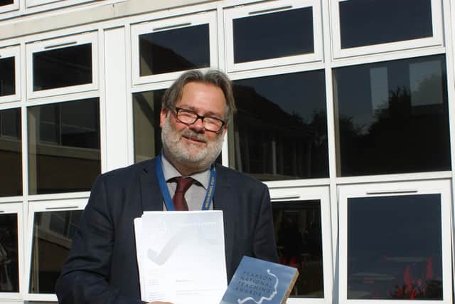 Pictured, Rob Williams, who has been the headteacher from Malton School in North Yorkshire, for 14 years. Photo credit: Malton School