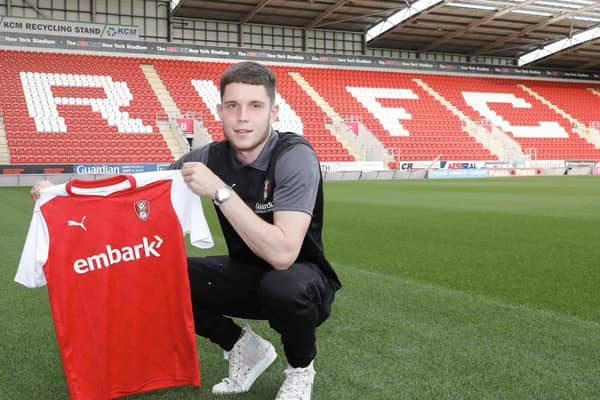 New signing George Hirst. Picture courtesy of Rotherham United FC.