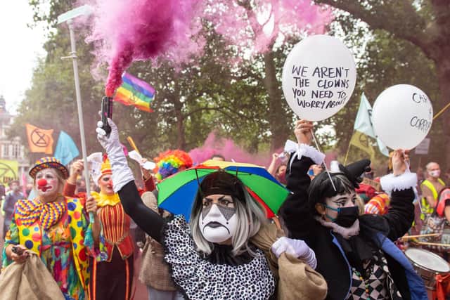 Not all Extinction Rebellion protests have been as colourful - or peaceful.