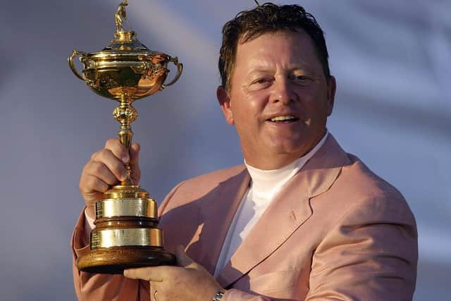 Winner: Europe Ryder Cup captain Ian Woosnam with the trophy at the K Club, Co Kildare in 2006. Picture: Rebecca Naden/PA