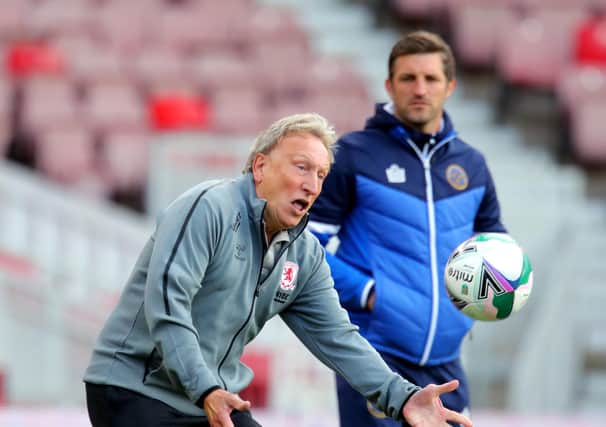 Middlesbrough manager Neil Warnock will miss today's game after testing positive for coronavirus (Picture: PA)