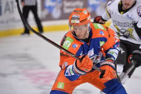 Jonathan Phillips playing for Sheffield Steelers v Manchester StormNovember (Picture: Dean Woolley)