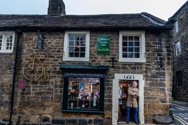 Keith Tordoff MBE, who owns The Oldest Sweet Shop in England - now the World - in Pateley Bridge. Image: James Hardisty