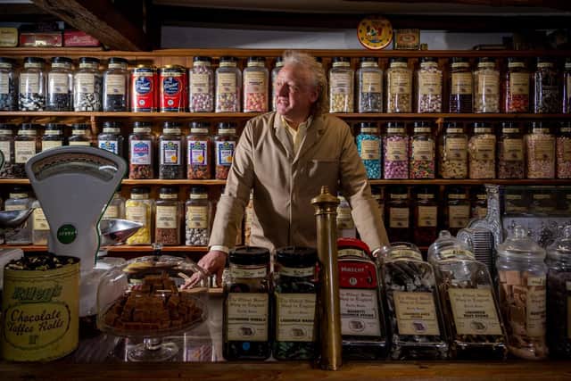 Keith Tordoff MBE, who owns The Oldest Sweet Shop in England - now the World - in Pateley Bridge. Image: James Hardisty