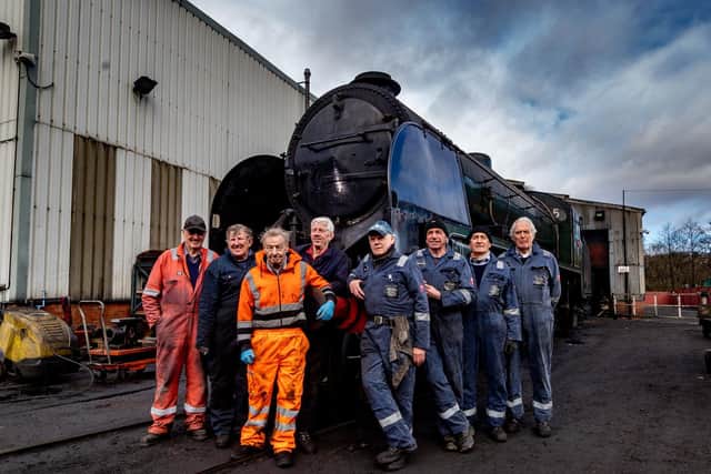Some of the volunteers who work for NYMR. (James Hardisty).