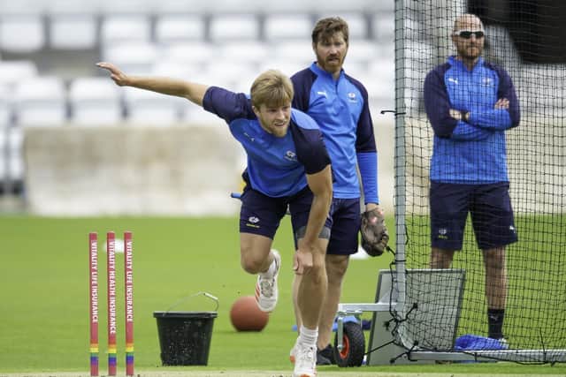 Yorkshire's David Willey was absent due to a positive Covid 19 test (Picture: SWPix.com)