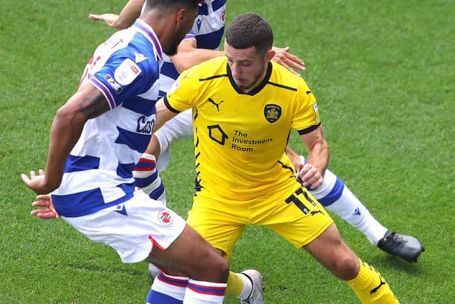 MATCH ACTION: Reading v Barnsley at the at Madejski Stadium. Picture: Warren Little/Getty Images.