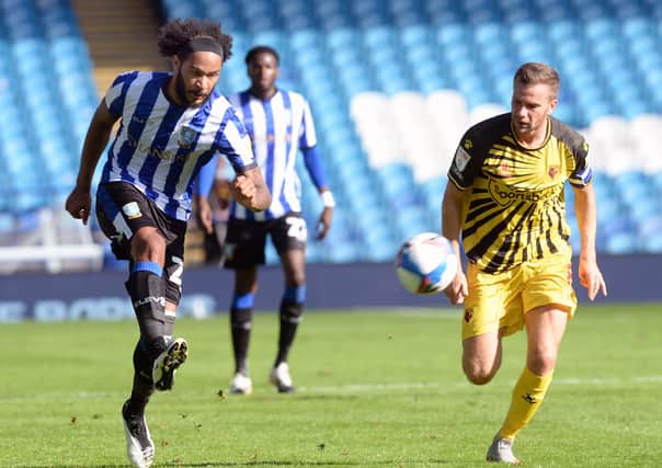 Wednesday's Izzy Brown drives an attack forward against Watford.    Picture: Steve Ellis
