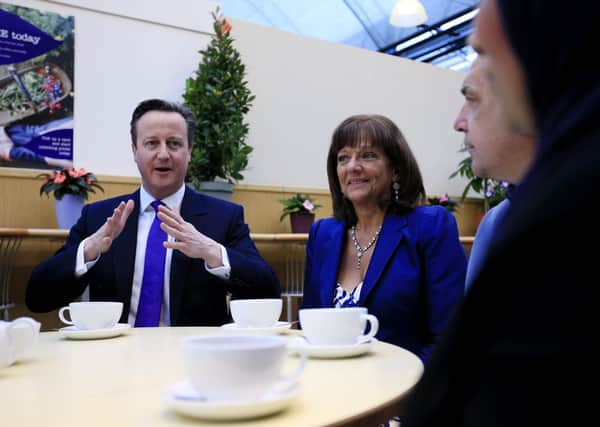 Baroness Ros Altmann (centre) was a pensions minister in David Cameron's government.