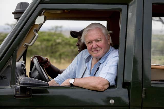 Sir David Attenborough in the Maasai Mara, Kenya. Picture: PA Photo/Silverback Films/Keith Scholey.