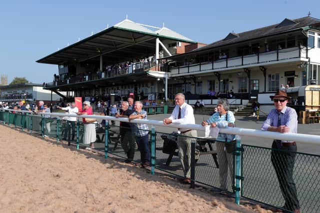 Racegoers at Warwick Racecourse - Plans to allow the phased return of spectators into sporting venues in England from October 1 will be put on hold because of the recent rise in coronavirus cases, Michael Gove has announced. (Picture: David Davies/PA Wire)