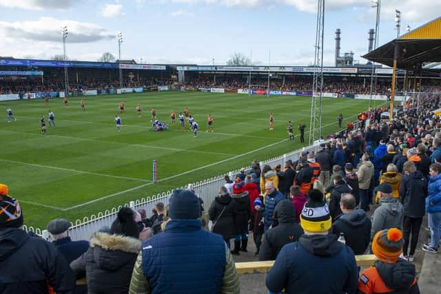 Fans have not been allowed into a stadium to watch Betfred Super League since Tigers' win over St Helens in March. Picture by Tony Johnson.