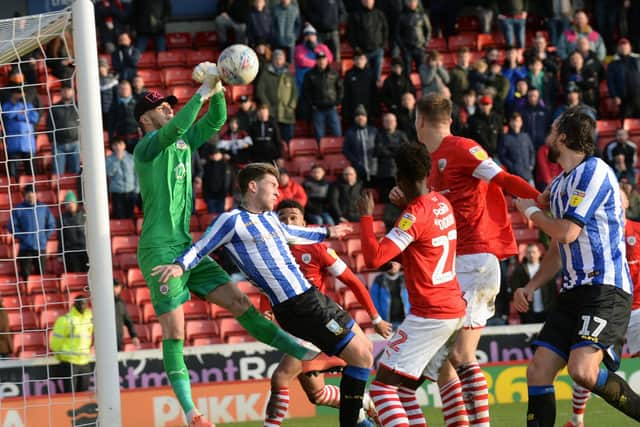 Reds keeper Brad Collins in action. Picture: Steve Ellis