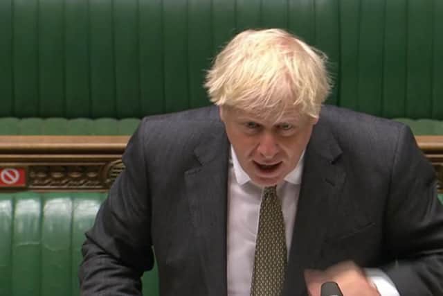 Boris Johnson again lashed out at Labour at Prime Minister's Questions.