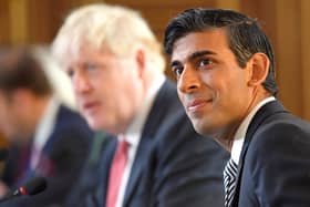Chancellor Rishi Sunak with Prime Minisyer Boris Johnson as they consider the Comprehensive Spending Review and Budget in the wake of an upsurge in Covid-19 cases.