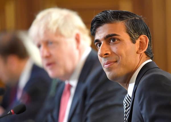 Chancellor Rishi Sunak with Prime Minisyer Boris Johnson as they consider the Comprehensive Spending Review and Budget in the wake of an upsurge in Covid-19 cases.