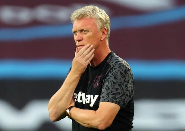 David Moyes: Tested positive for Covid-19 ahead of West Ham’s game with Hull City. (Picture: PA)